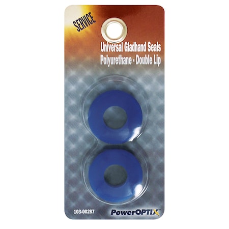 Poweroptix Gladhand Seal Blue Poly, PK 2 103-00287